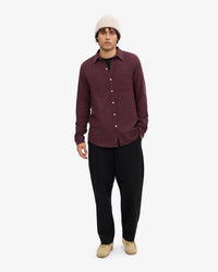 Colorful Standard Organic Flannel Shirt - Oxblood Red | Colorful Standard Shirts | JEANSTORE