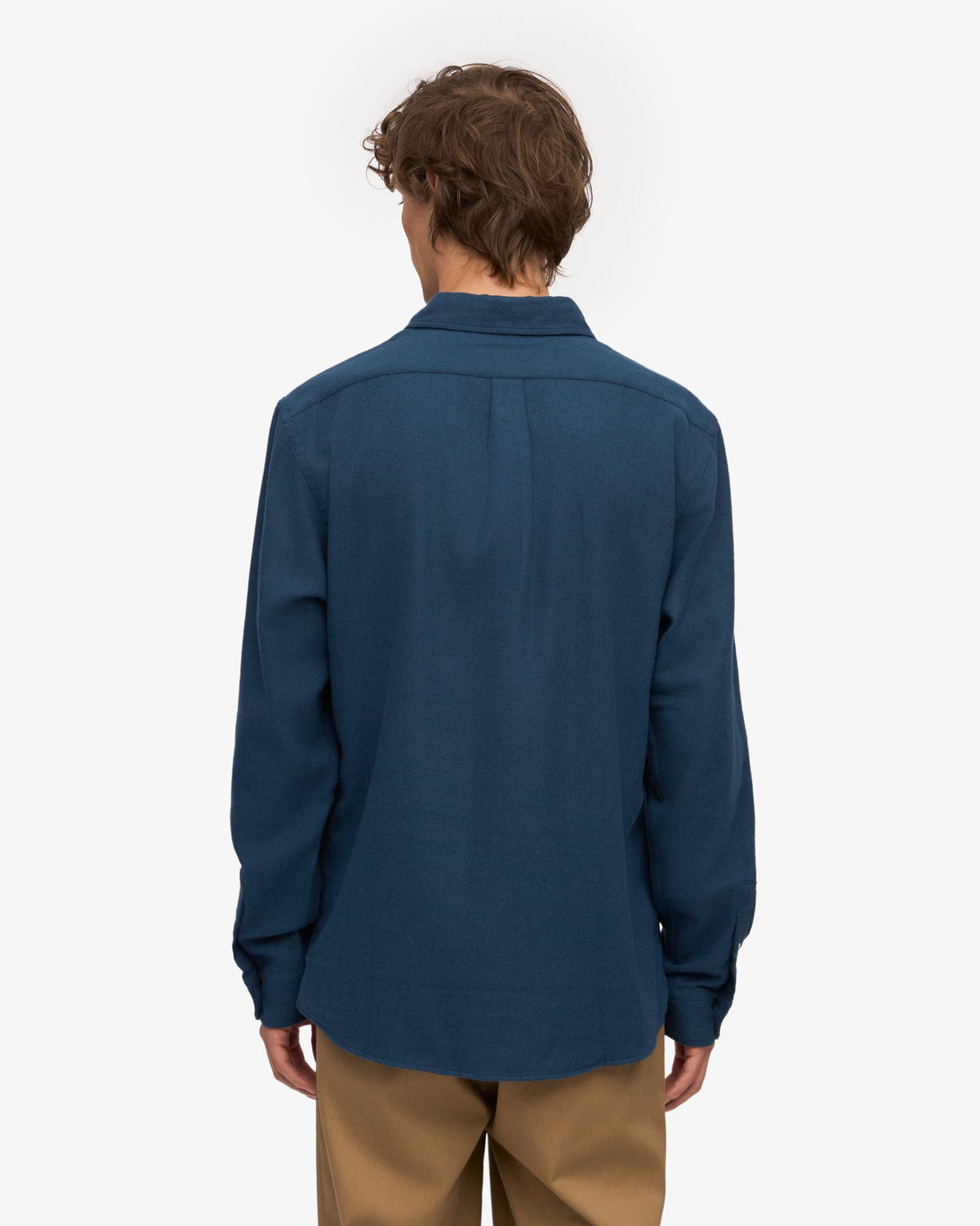 Colorful Standard Organic Flannel Shirt - Petrol Blue | Colorful Standard Shirts | JEANSTORE