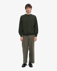 Colorful Standard Organic Oversized Crew Sweat - Hunter Green | Colorful Standard Sweaters & Knitwear | JEANSTORE