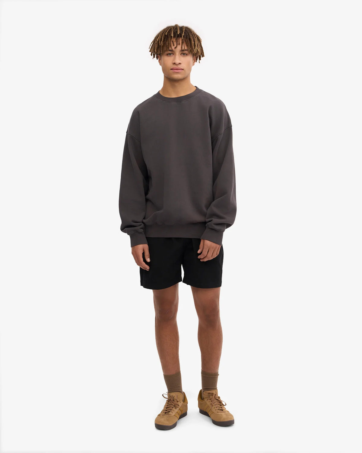 Colorful Standard Organic Oversized Crew Sweat - Lava Grey | Colorful Standard Sweaters & Knitwear | JEANSTORE