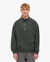 Colorful Standard Organic Quarter Zip Sweater - Midnight Forest