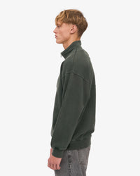 Colorful Standard Organic Quarter Zip Sweater - Midnight Forest