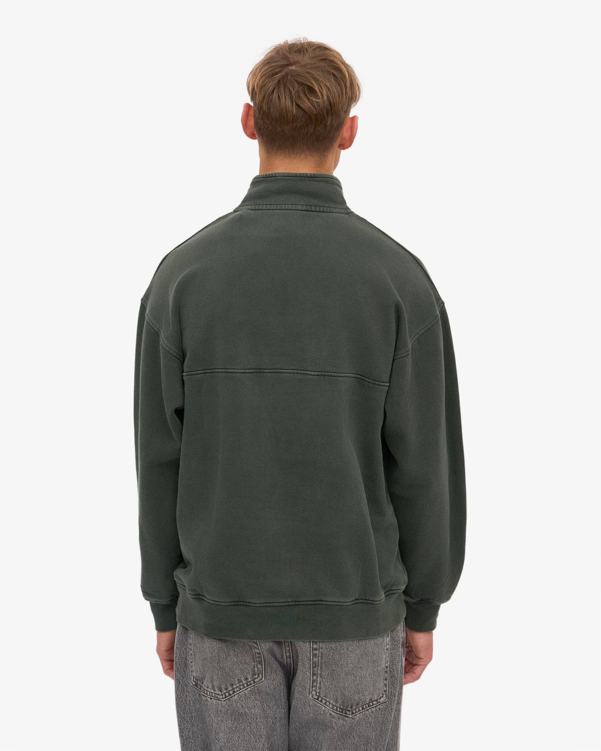 Colorful Standard Organic Quarter Zip Sweater - Midnight Forest