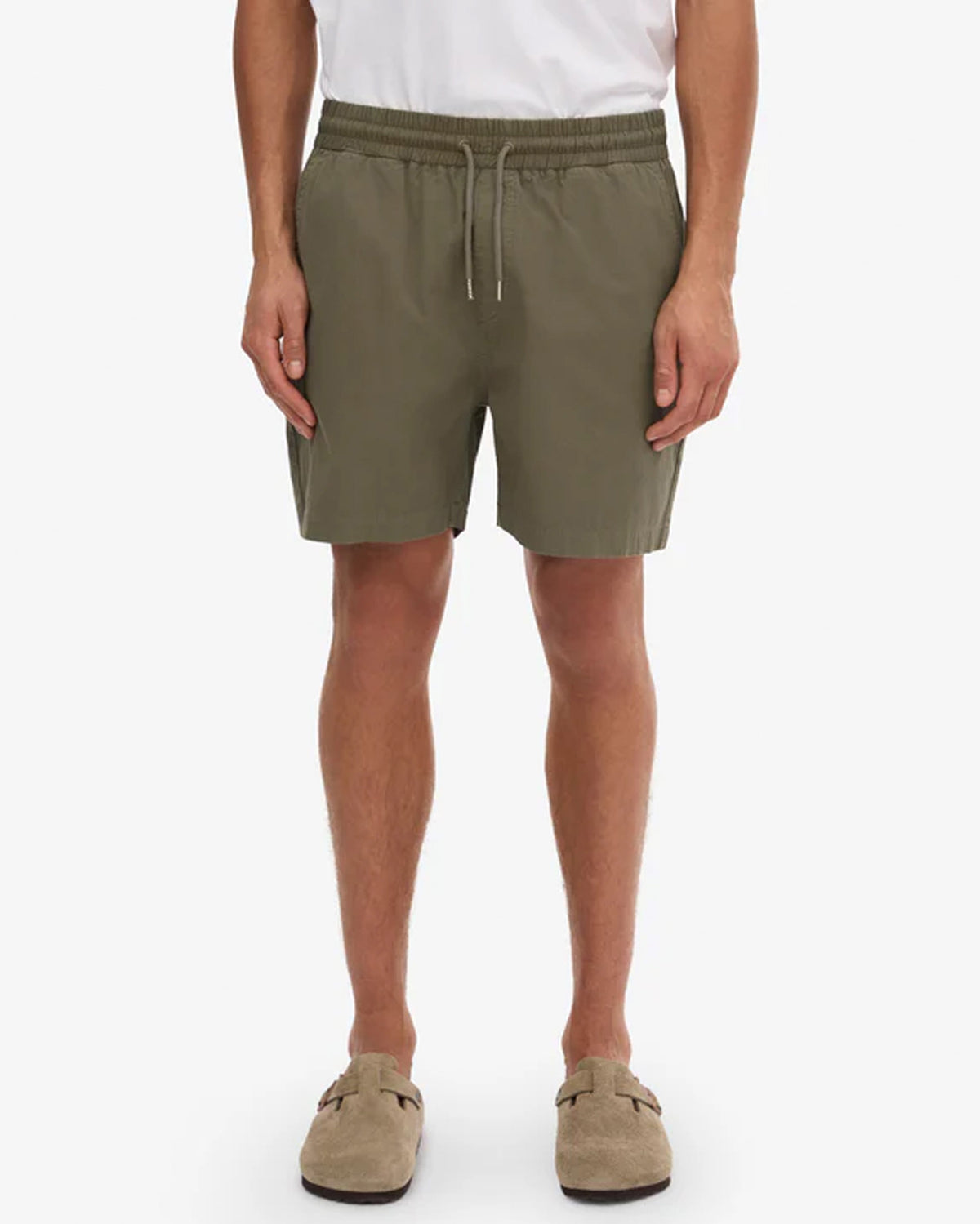 Colorful Standard Organic Twill Shorts - Dusty Olive | Colorful Standard Shorts | JEANSTORE
