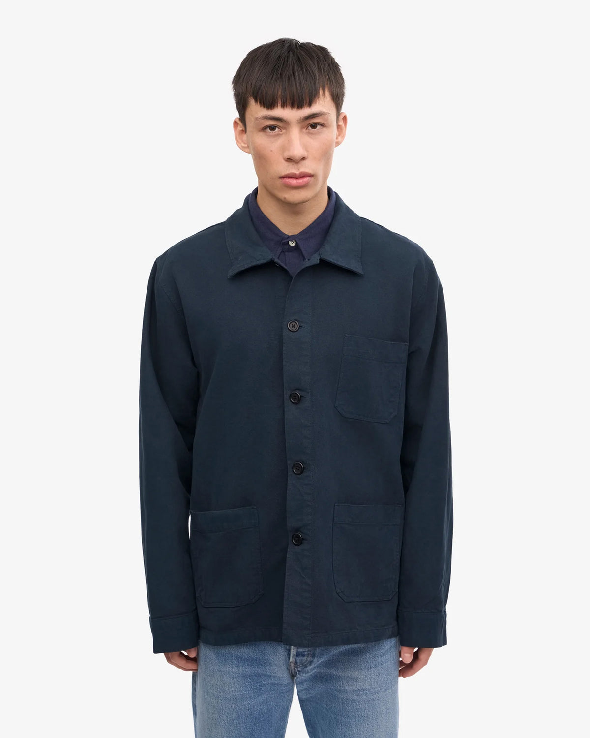 Colorful Standard Organic Workwear Jacket - Navy Blue | Colorful Standard Jackets & Coats | JEANSTORE