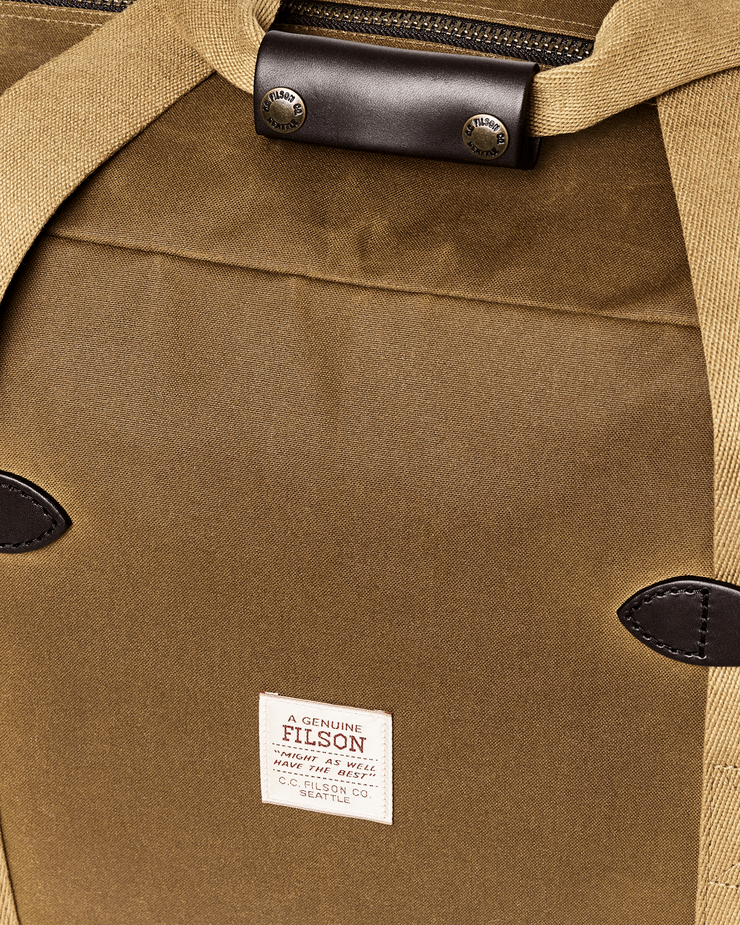 Filson Tin Cloth Medium Duffle Bag - Dark Tan