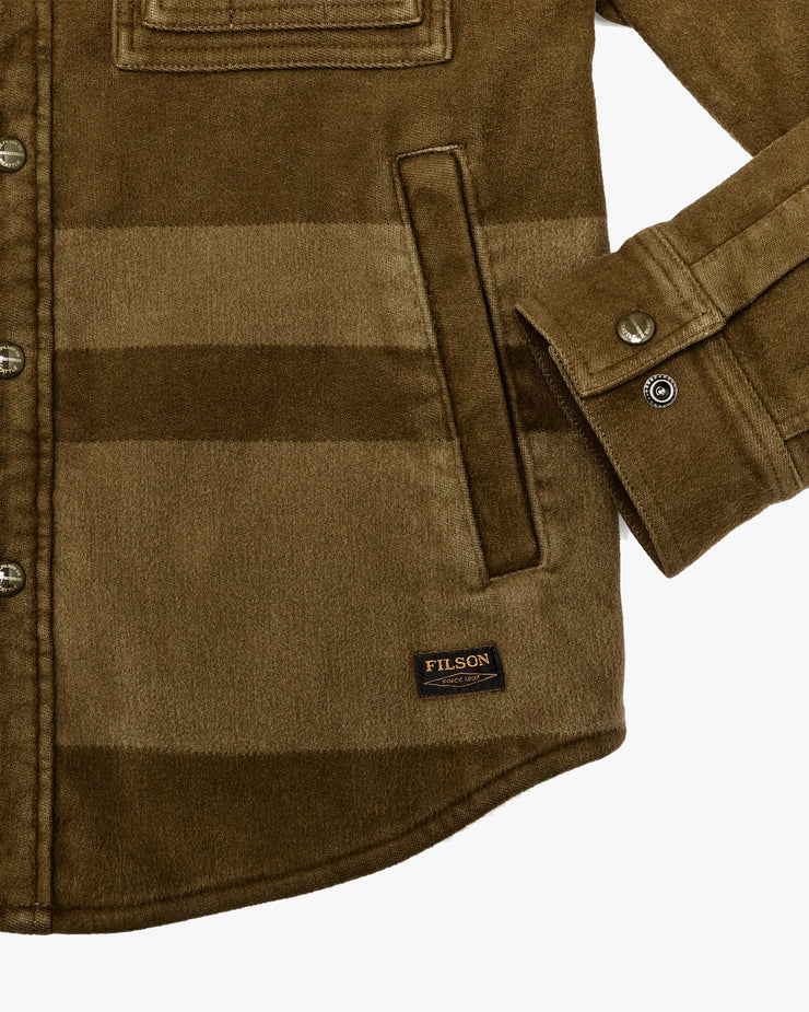 Filson Beartooth Jac-Shirt - Marsh Olive Blanket Stripe