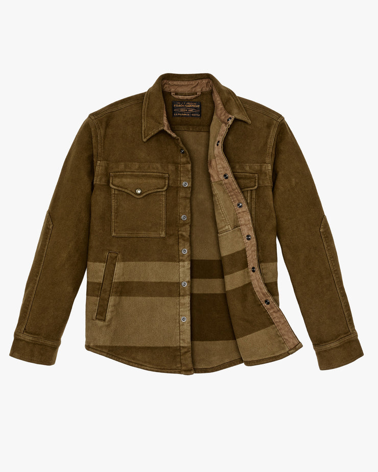 Filson Beartooth Jac-Shirt - Marsh Olive Blanket Stripe