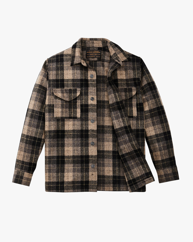 Filson Wool Jac-Shirt - Oat / Brown / Heather | Filson Jackets & Coats | JEANSTORE