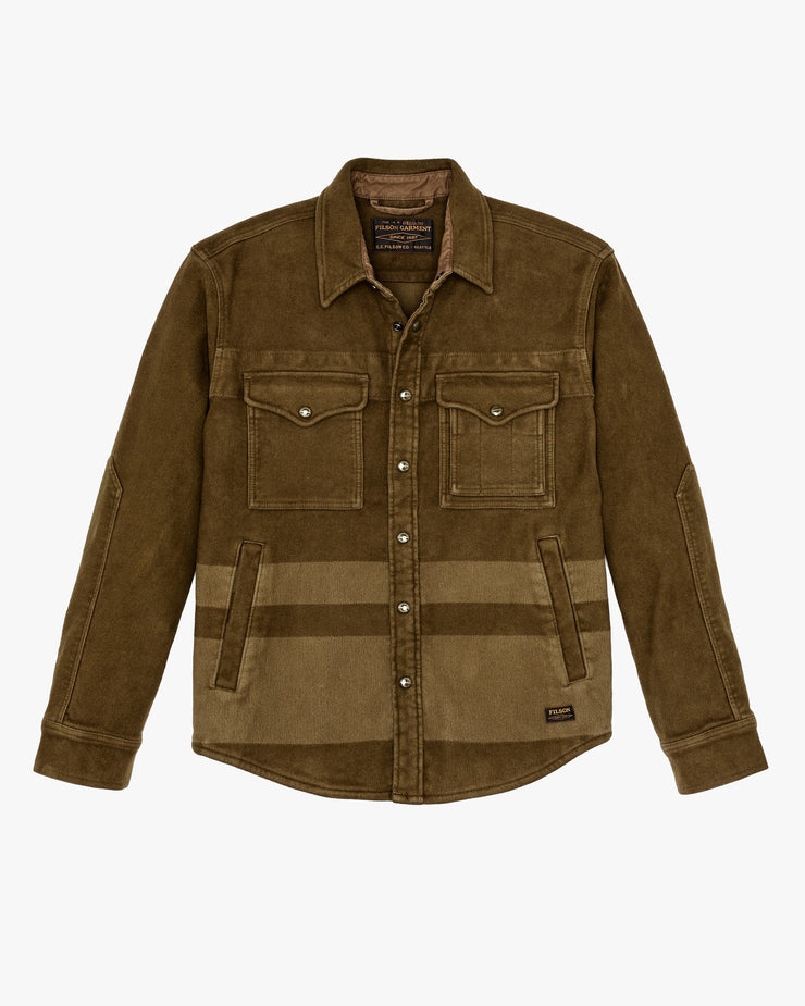 Filson Beartooth Jac-Shirt - Marsh Olive Blanket Stripe