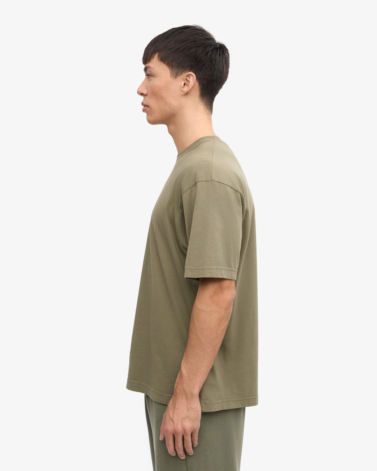 Colorful Standard Oversized Organic Tee - Dusty Olive | Colorful Standard T Shirts | JEANSTORE