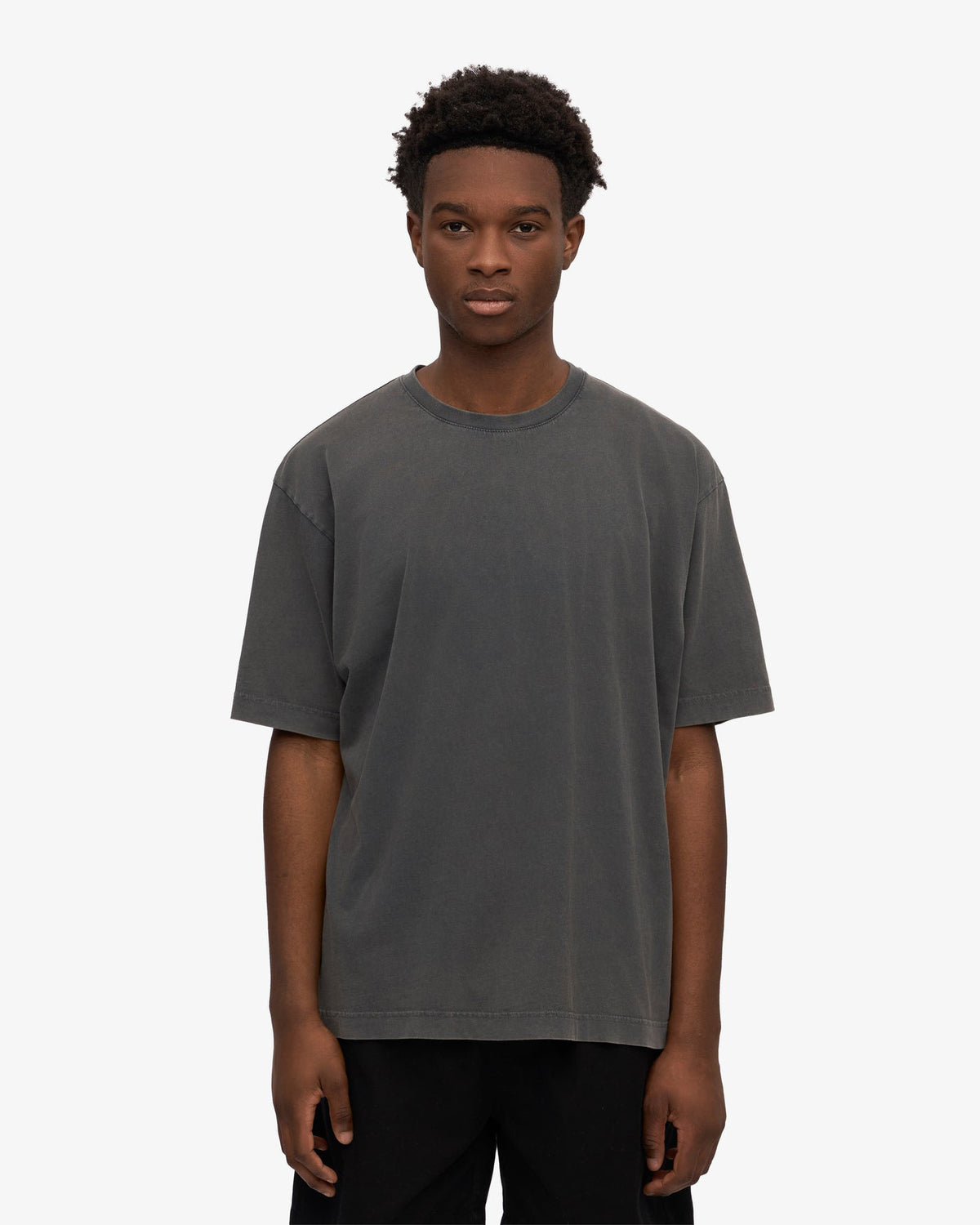 Colorful Standard Oversized Organic Tee - Faded Black | Colorful Standard T Shirts | JEANSTORE