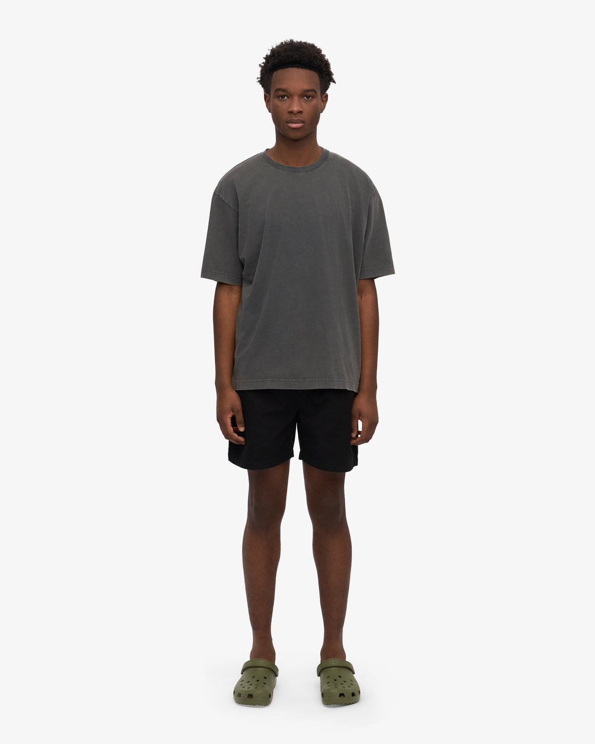 Colorful Standard Oversized Organic Tee - Faded Black | Colorful Standard T Shirts | JEANSTORE