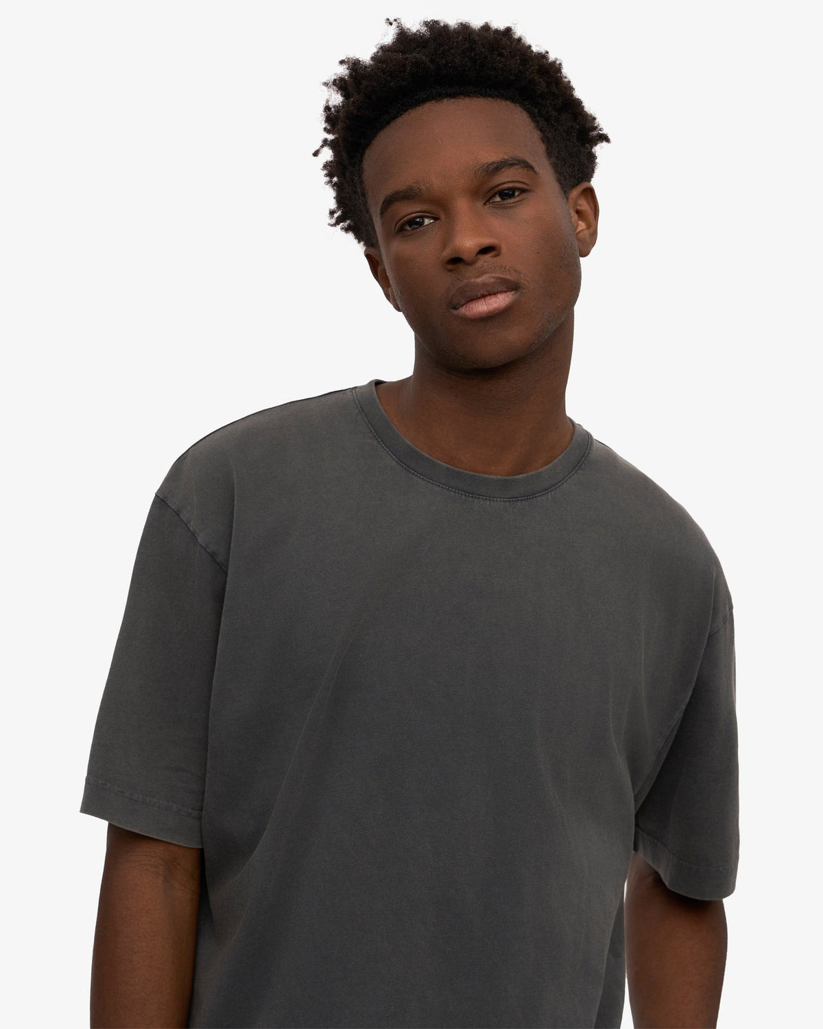 Colorful Standard Oversized Organic Tee - Faded Black | Colorful Standard T Shirts | JEANSTORE