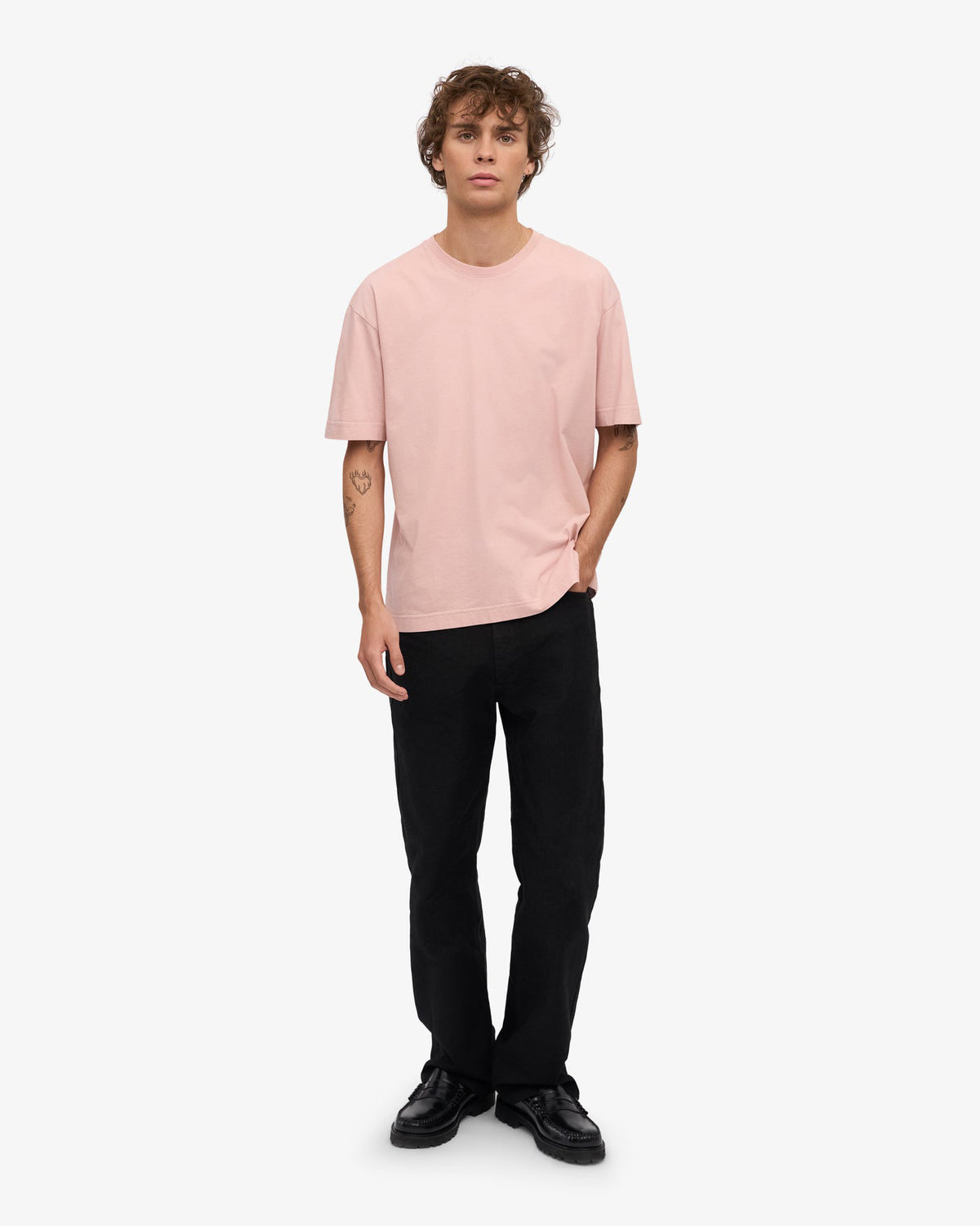 Colorful Standard Oversized Organic Tee - Faded Pink | Colorful Standard T Shirts | JEANSTORE