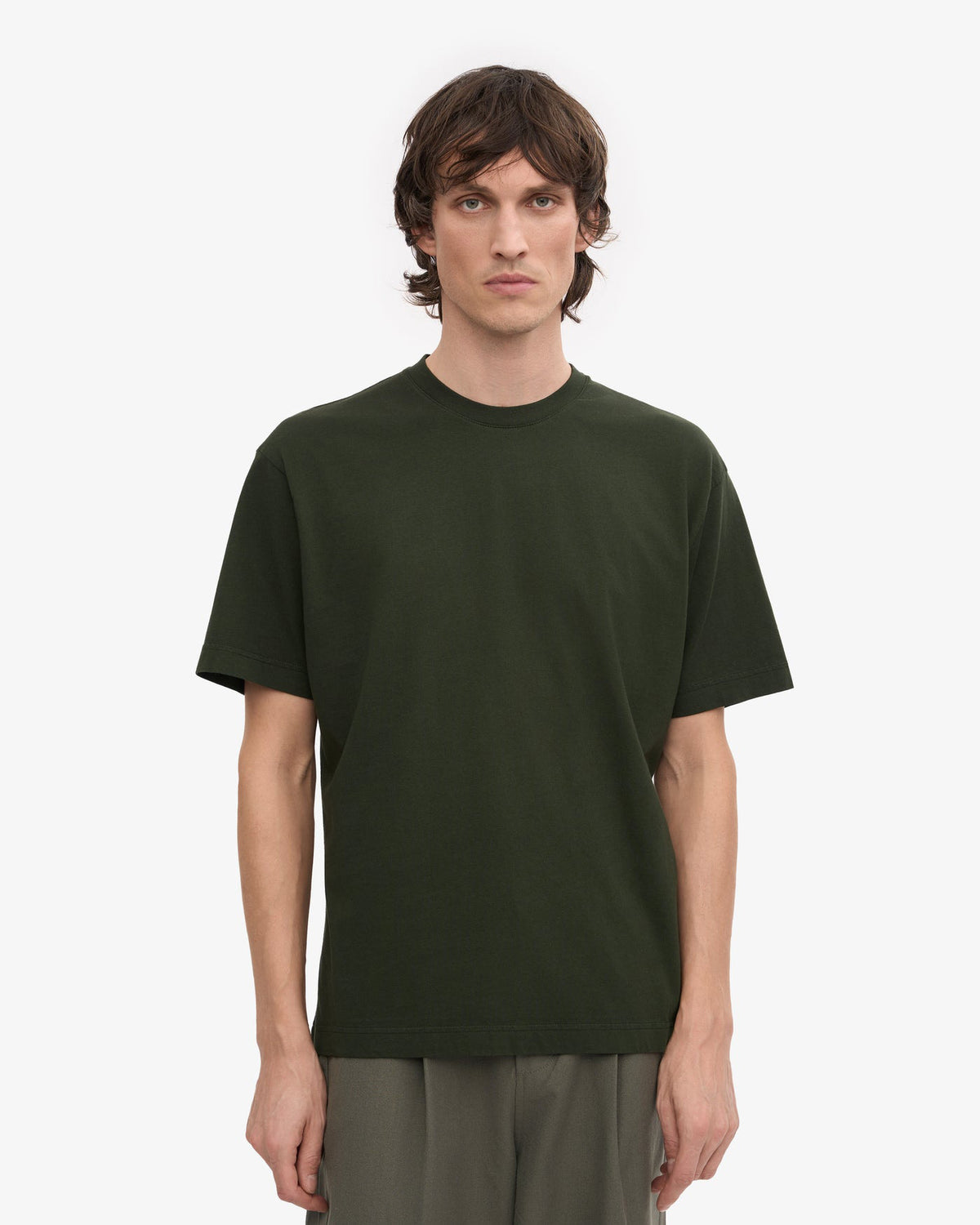 Colorful Standard Oversized Organic Tee - Hunter Green | Colorful Standard T Shirts | JEANSTORE