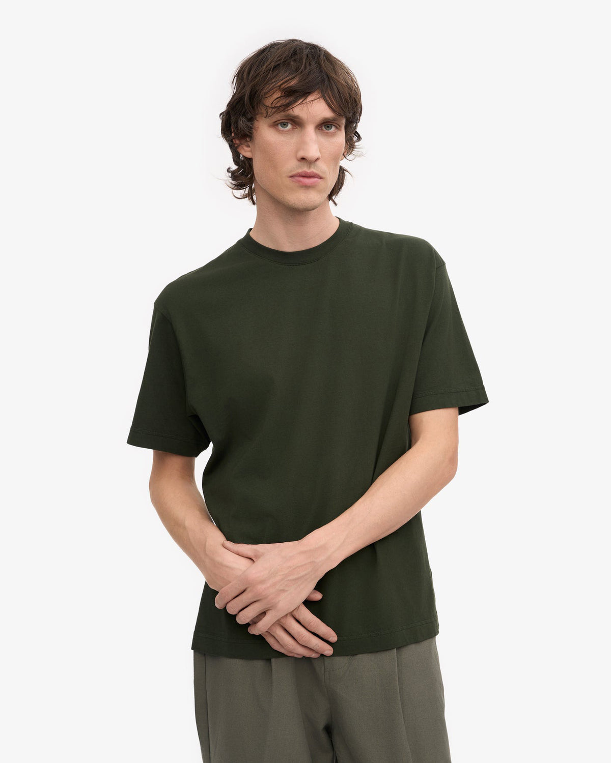 Colorful Standard Oversized Organic Tee - Hunter Green | Colorful Standard T Shirts | JEANSTORE