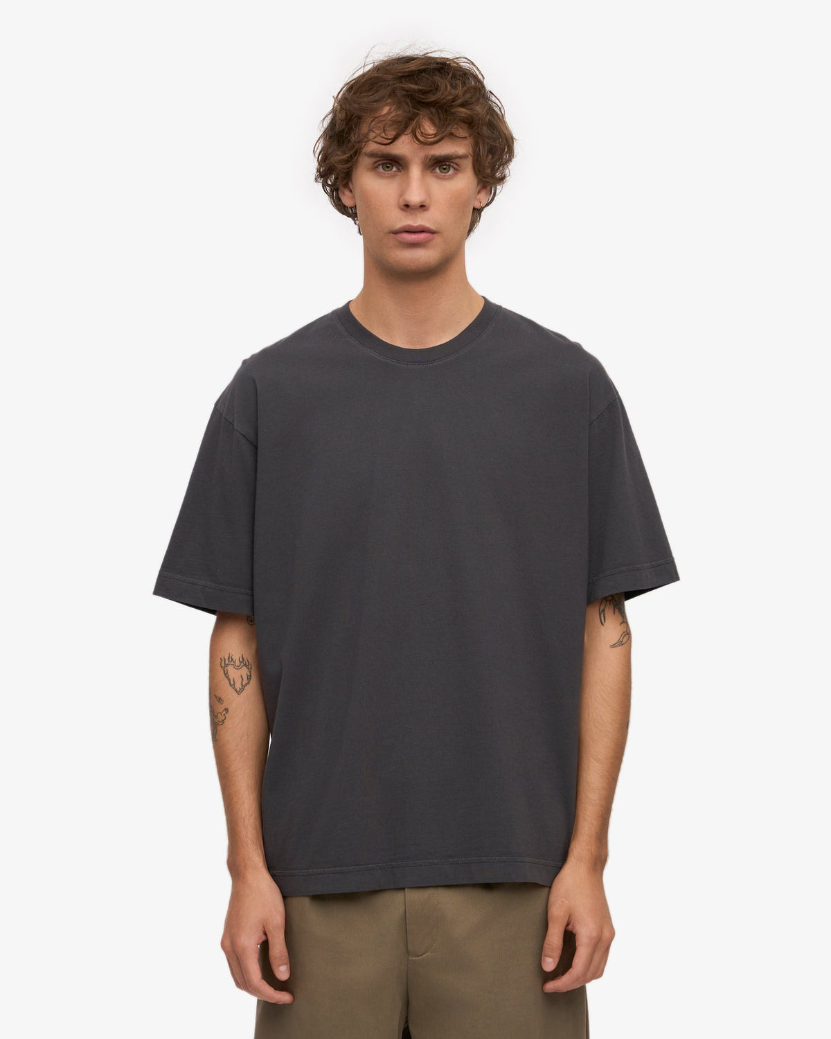 Colorful Standard Oversized Organic Tee - Lava Grey | Colorful Standard T Shirts | JEANSTORE