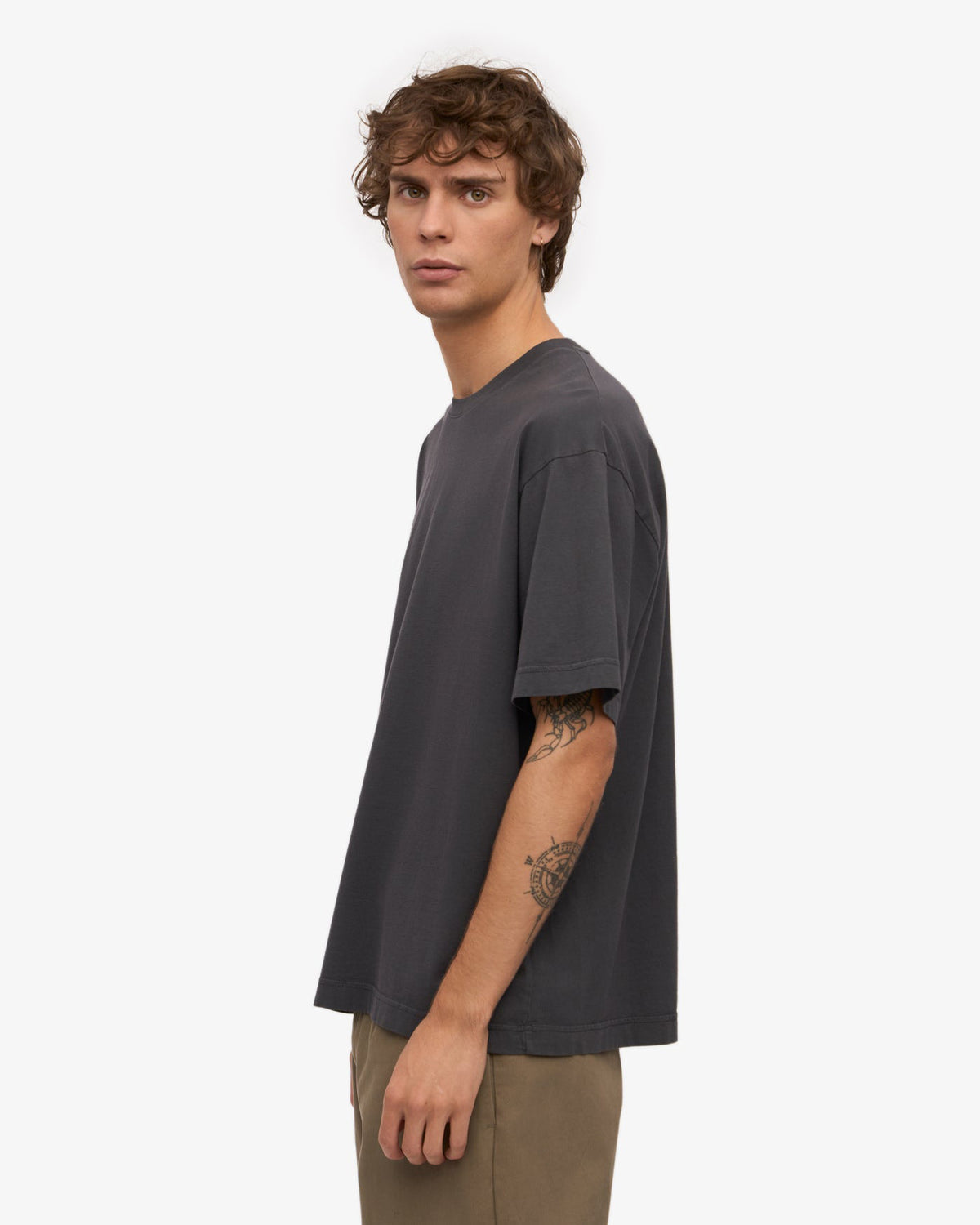 Colorful Standard Oversized Organic Tee - Lava Grey | Colorful Standard T Shirts | JEANSTORE