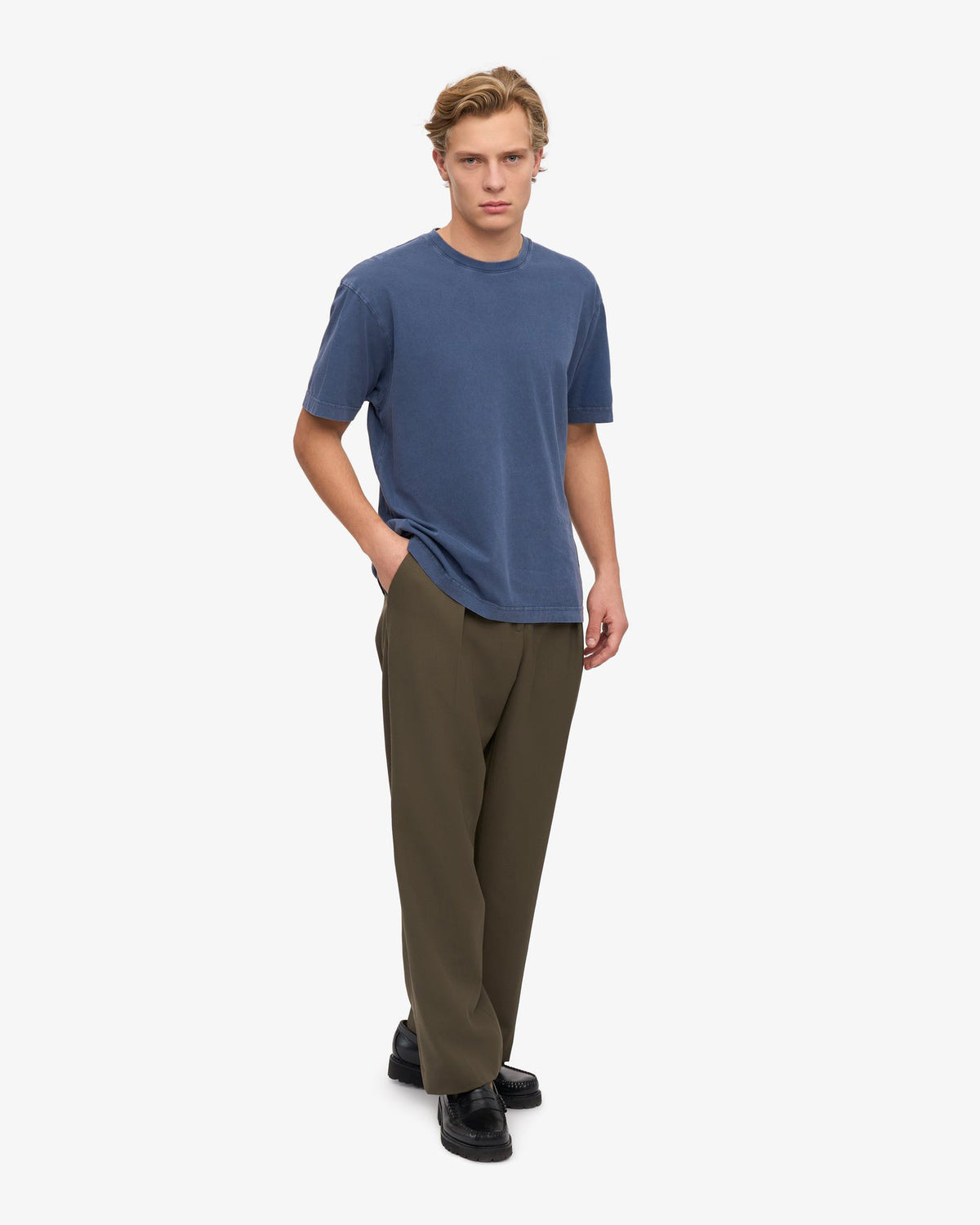 Colorful Standard Oversized Organic Tee - Neptune Blue | Colorful Standard T Shirts | JEANSTORE
