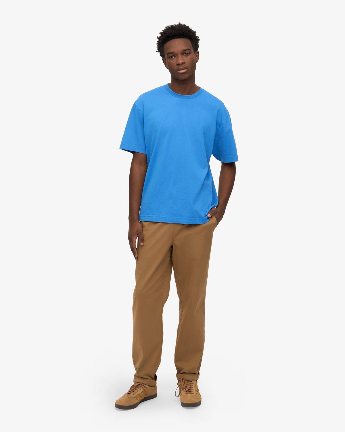 Colorful Standard Oversized Organic Tee - Pacific Blue | Colorful Standard T Shirts | JEANSTORE