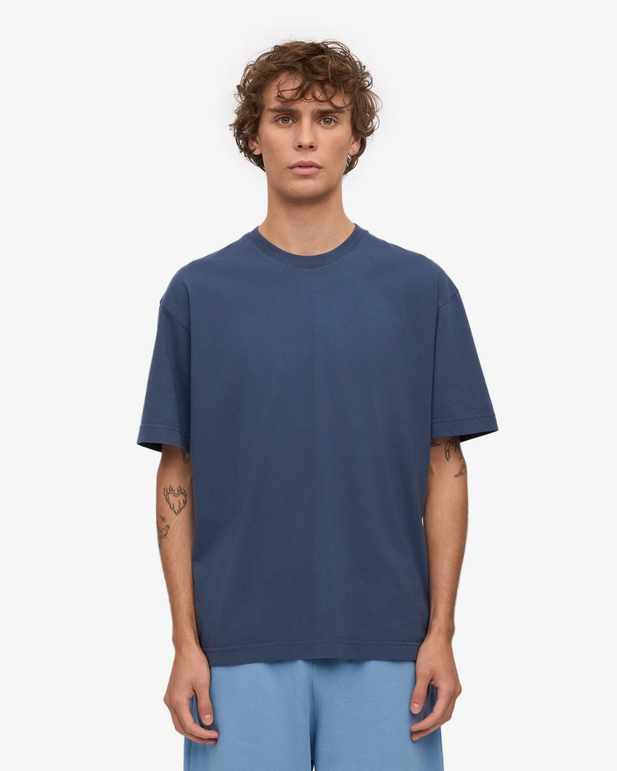 Colorful Standard Oversized Organic Tee - Petrol Blue | Colorful Standard T Shirts | JEANSTORE