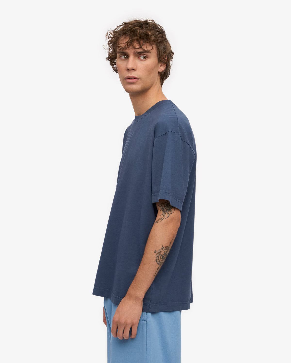 Colorful Standard Oversized Organic Tee - Petrol Blue | Colorful Standard T Shirts | JEANSTORE