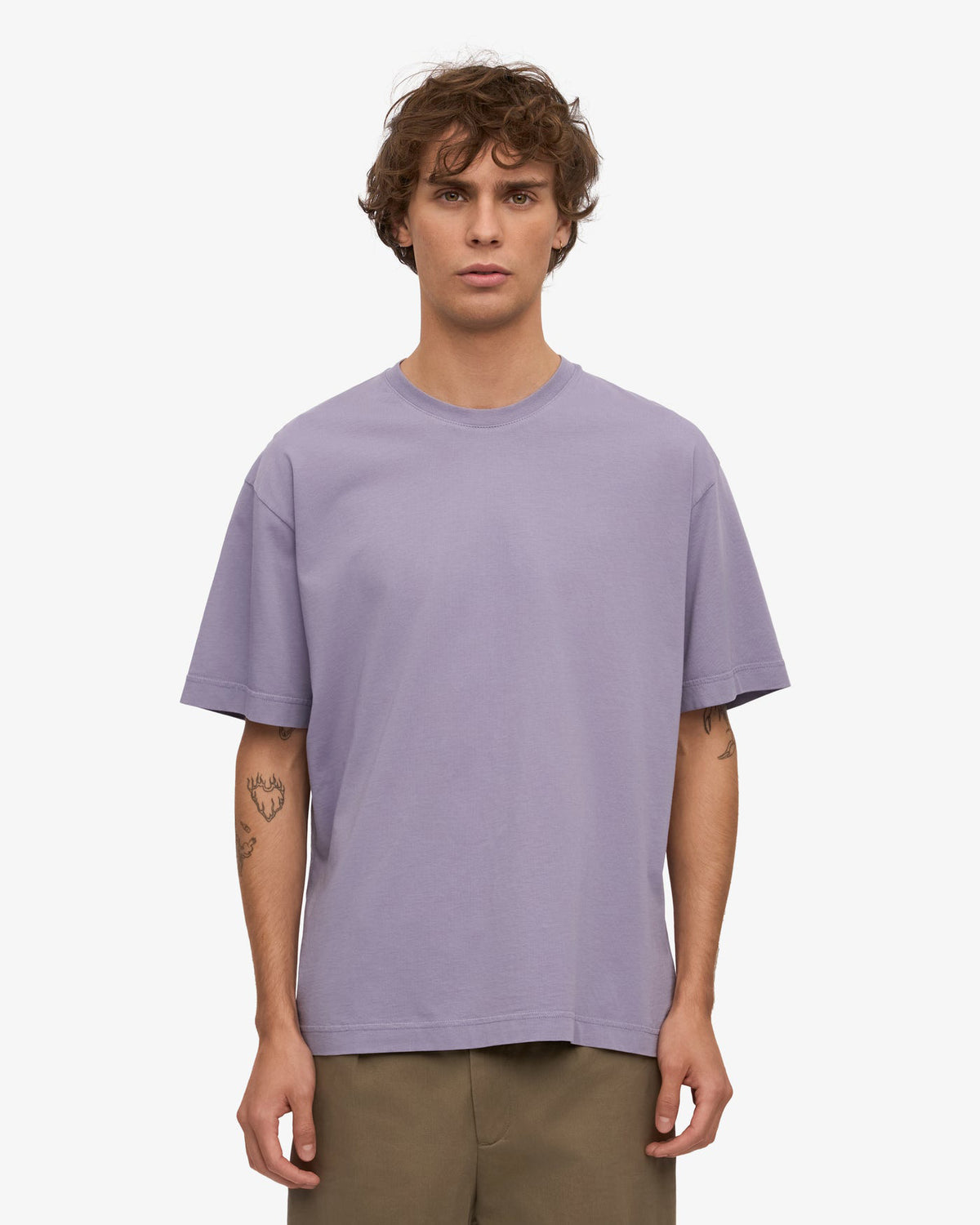 Colorful Standard Oversized Organic Tee - Purple Jade | Colorful Standard T Shirts | JEANSTORE