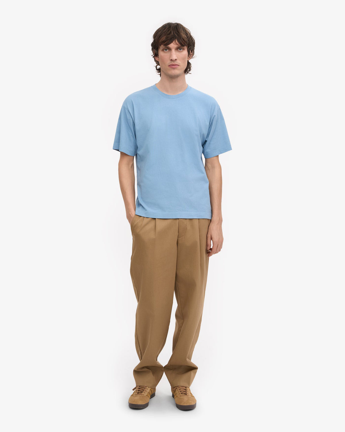 Colorful Standard Oversized Organic Tee - Seaside Blue | Colorful Standard T Shirts | JEANSTORE