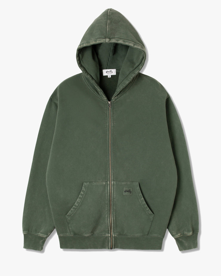 Stan Ray Patch Zip Hoodie - Washed Green