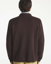 Le Mont St Michel Guino Wool Work Cardigan - Moka