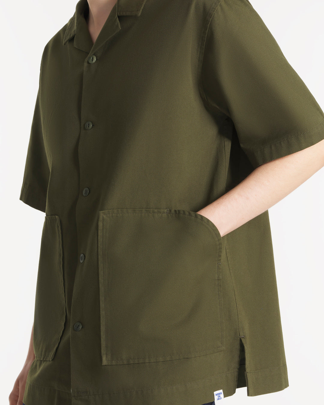 Le Mont St Michel Calao Oversized Shirt - Olive | Le Mont St Michel Shirts | JEANSTORE