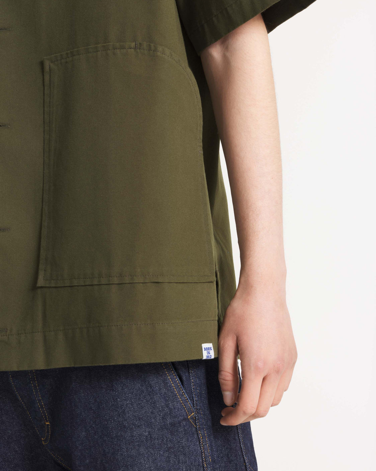 Le Mont St Michel Calao Oversized Shirt - Olive | Le Mont St Michel Shirts | JEANSTORE