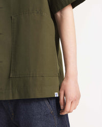 Le Mont St Michel Calao Oversized Shirt - Olive | Le Mont St Michel Shirts | JEANSTORE