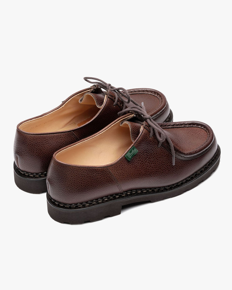 Paraboot Michael Piped Seam Derby Shoe - Grainé Ébène / Marche Marron | Paraboot Shoes | JEANSTORE