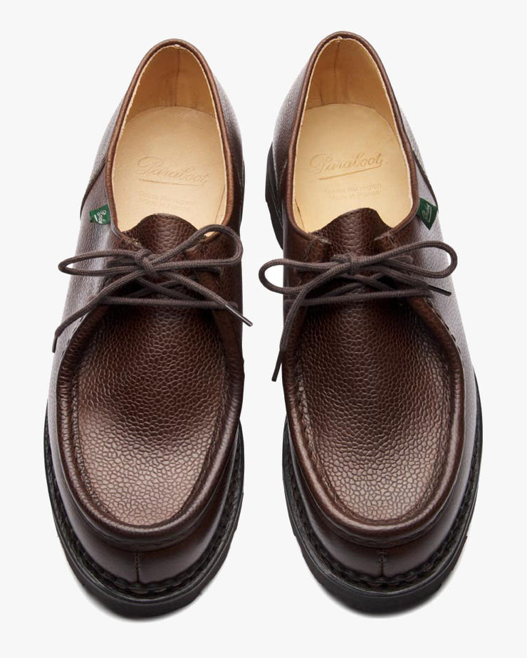 Paraboot Michael Piped Seam Derby Shoe - Grainé Ébène / Marche Marron | Paraboot Shoes | JEANSTORE