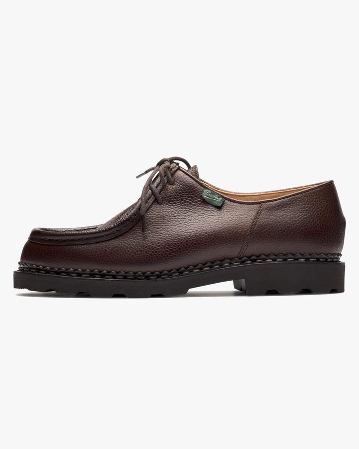 Paraboot Michael Piped Seam Derby Shoe - Grainé Ébène / Marche Marron | Paraboot Shoes | JEANSTORE