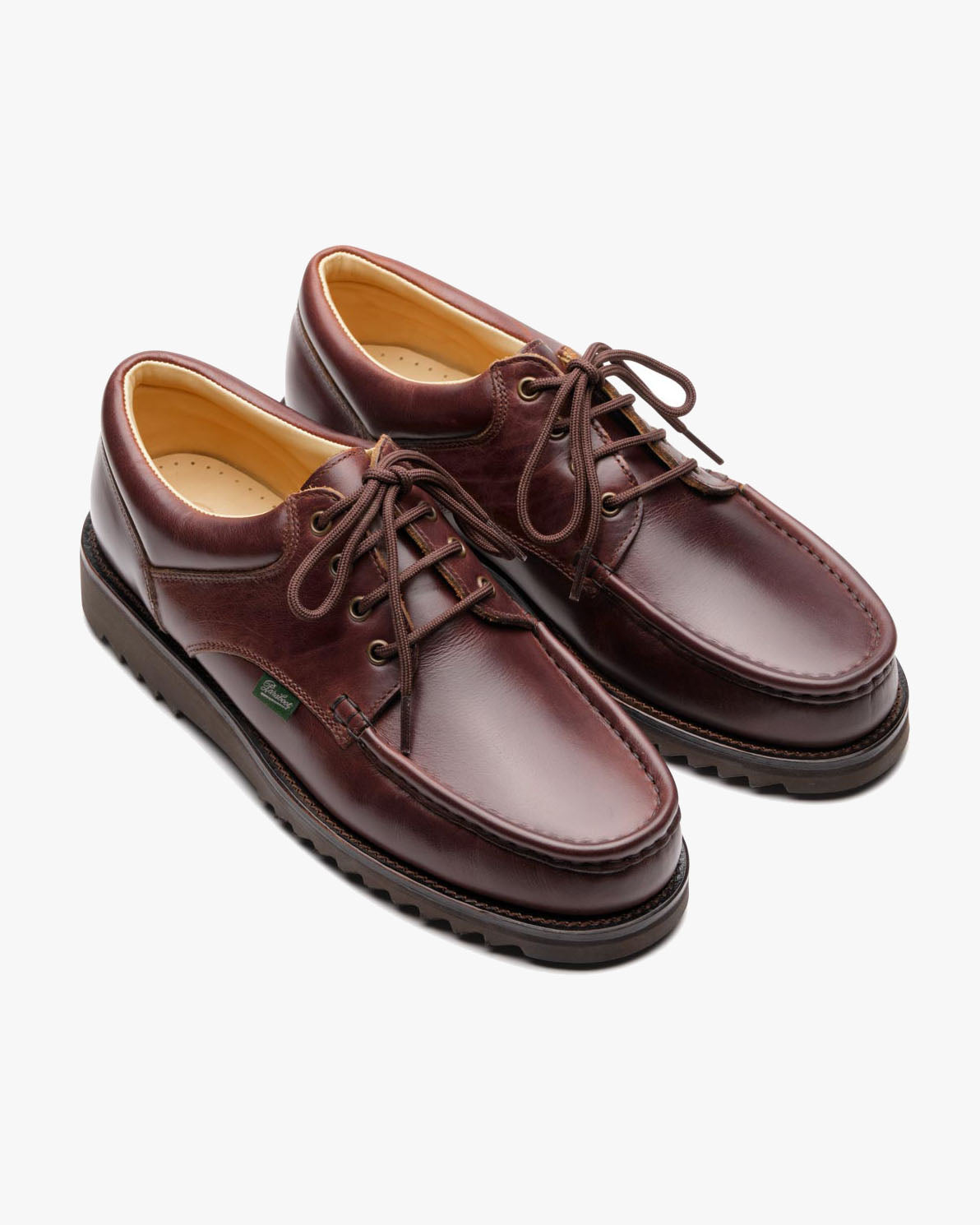 Paraboot Thiers Piped Seam Derby Shoe - Lisse America / Sport Marron | Paraboot Shoes | JEANSTORE