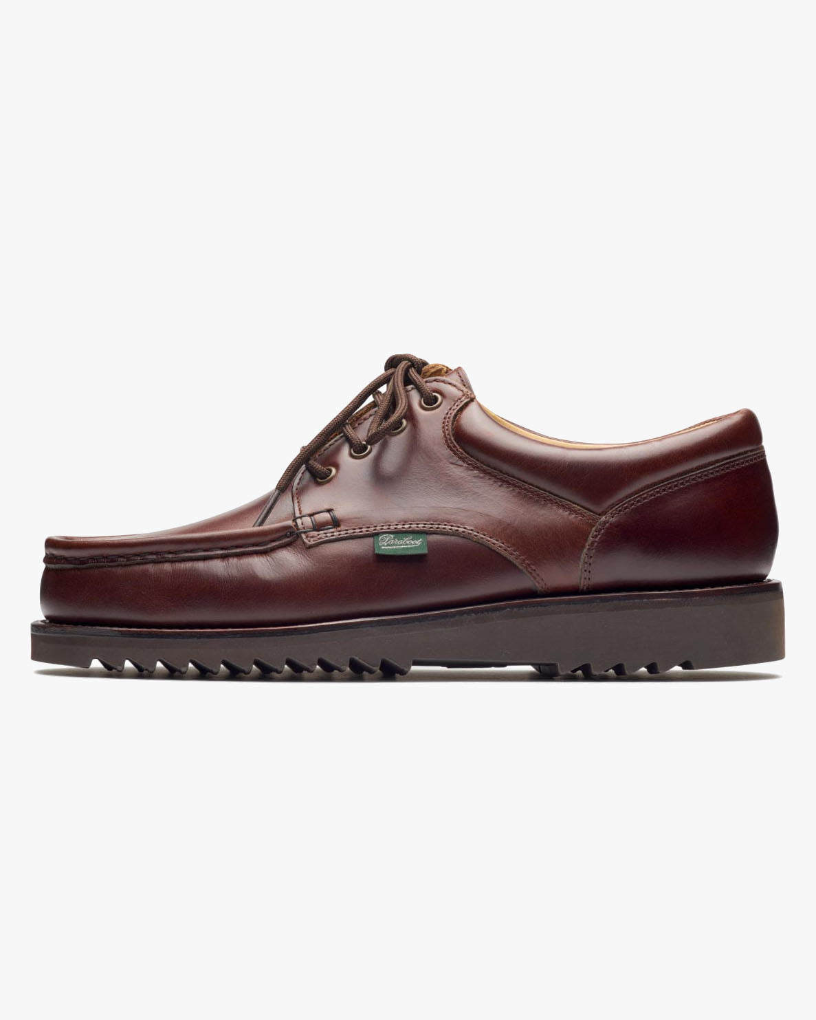 Paraboot Thiers Piped Seam Derby Shoe - Lisse America / Sport Marron | Paraboot Shoes | JEANSTORE