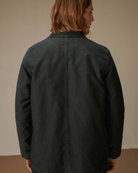 Le Mont St Michel Moleskin Vintage Washed Work Jacket - Black | Le Mont St Michel Jackets & Coats | JEANSTORE
