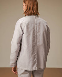 Le Mont St Michel Moleskin Vintage Washed Work Jacket - Grey | Le Mont St Michel Jackets & Coats | JEANSTORE