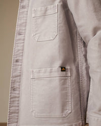 Le Mont St Michel Moleskin Vintage Washed Work Jacket - Grey | Le Mont St Michel Jackets & Coats | JEANSTORE