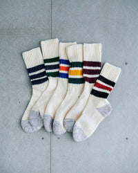 RoToTo R1255 Coarse Ribbed Oldschool Socks - Dark Green | RoToTo Socks | JEANSTORE
