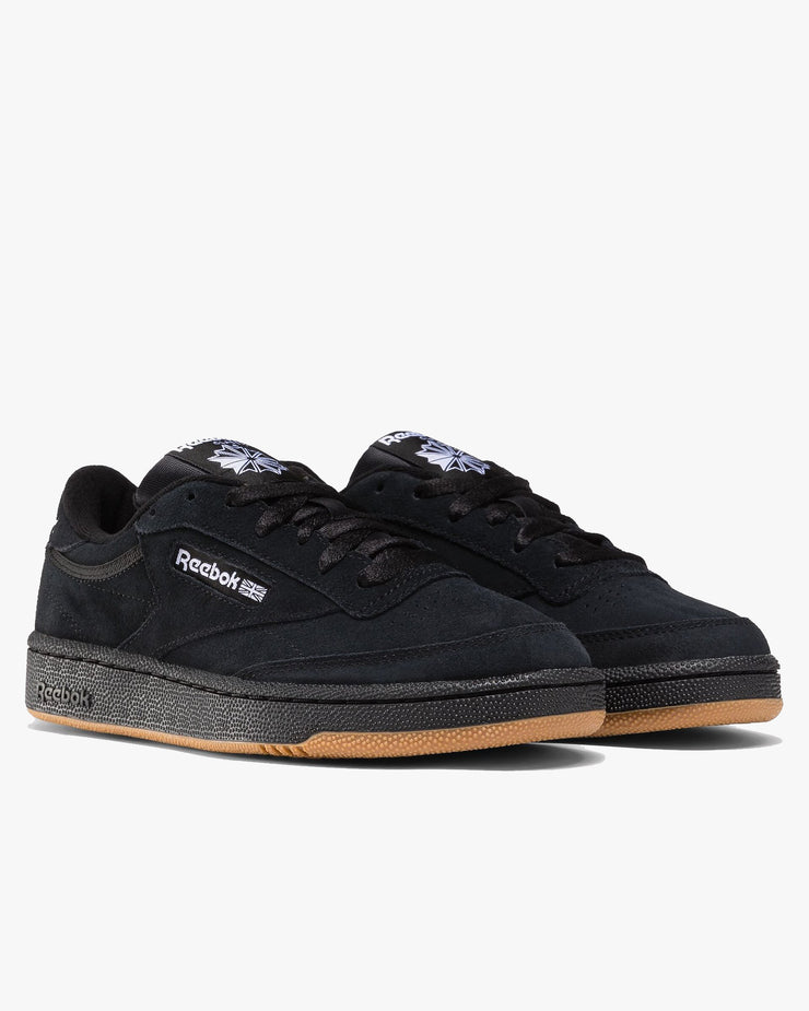 Reebok Classic Club C 85 Suede - Core Black / Cloud White | Reebok Classic Trainers | JEANSTORE