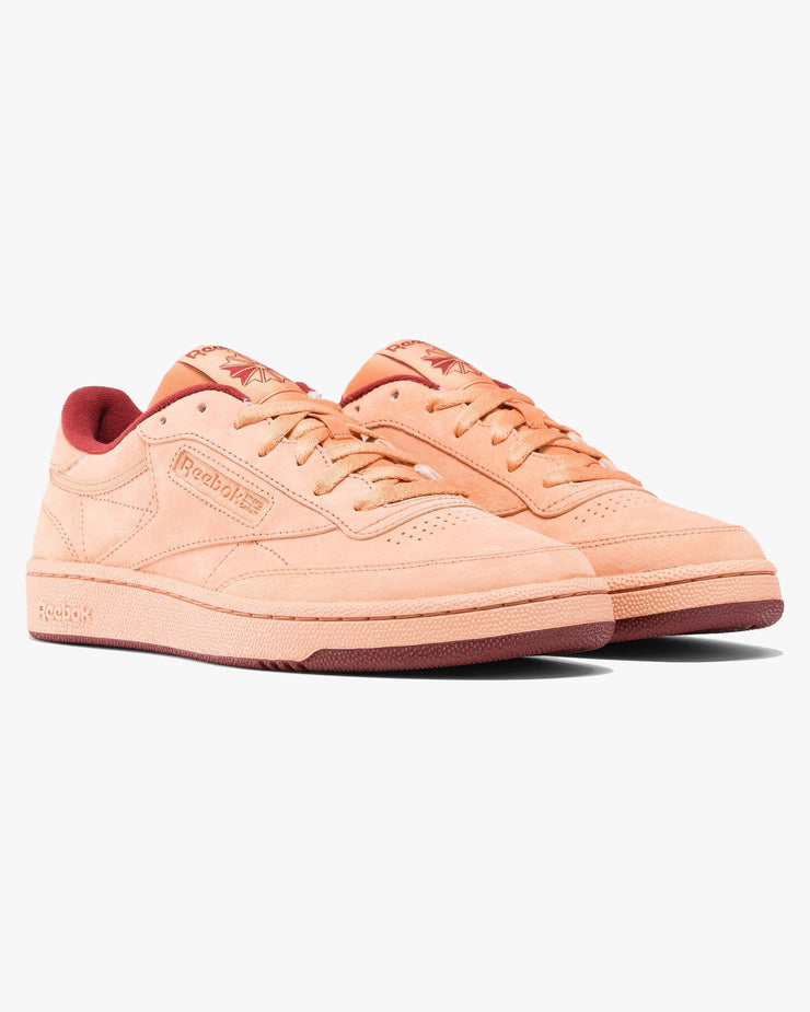 Reebok Classic Club C 85 - Clay / Washed Clay / Rich Maroon | Reebok Classic Trainers | JEANSTORE