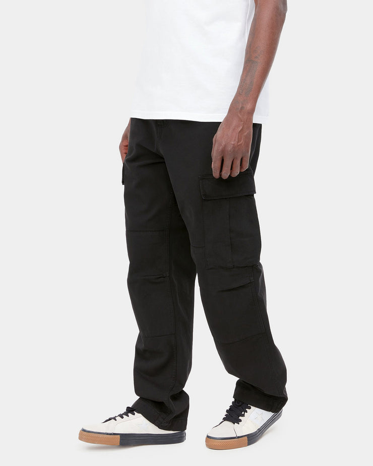 Carhartt WIP Regular Cargo Pant Black Garment Dyed
