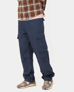 Buy Navy Blue Regular Tapered Stretch Utility Cargo Trousers from