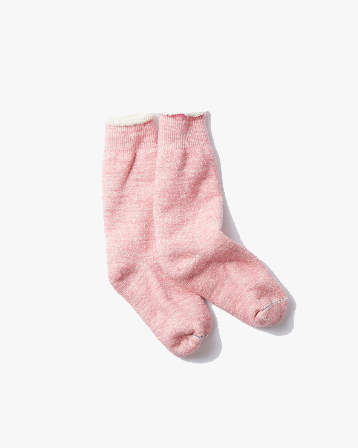 RoToTo R1001 Double Face Crew Socks - Light Pink