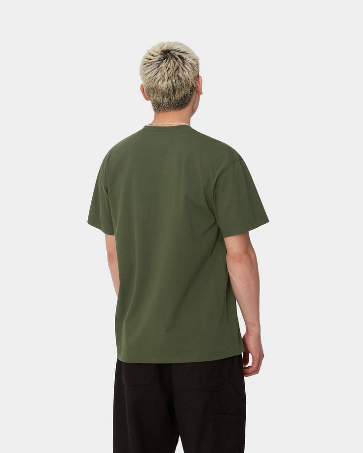 Carhartt WIP American Script Tee - Tarragon