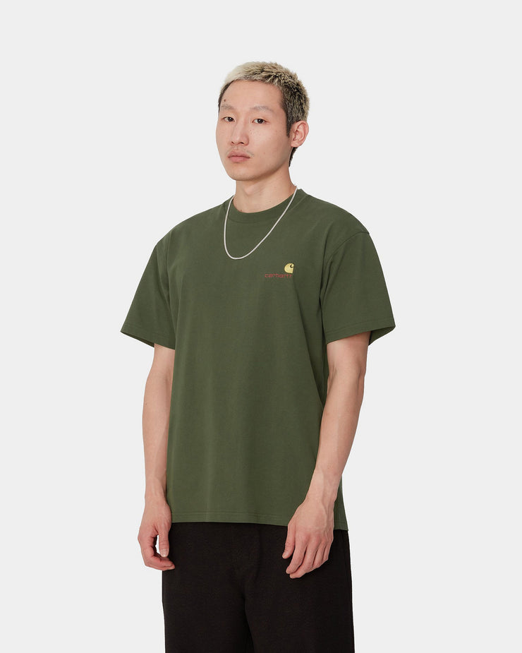 Carhartt WIP American Script Tee - Tarragon